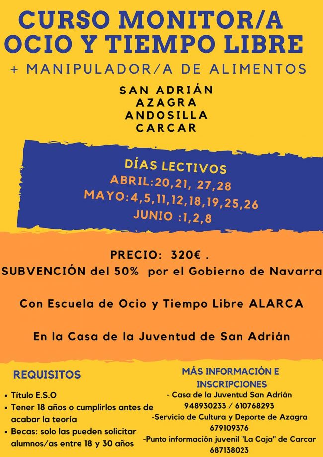 cartel moniton Navarra