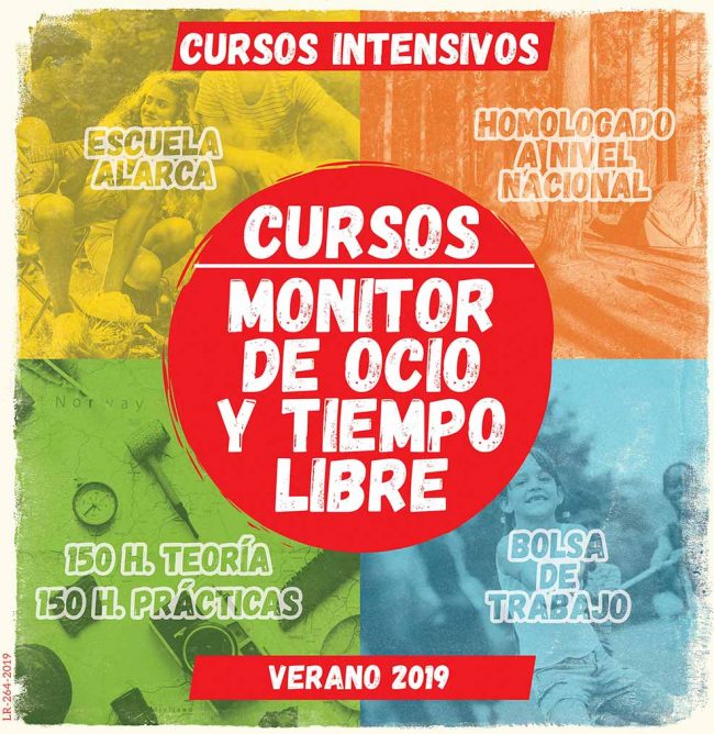 Curso intensivo Monitor de Ocio y Tiempo Libre verano 2019 Curso intensivo Monitor de Ocio y Tiempo Libre verano 2019